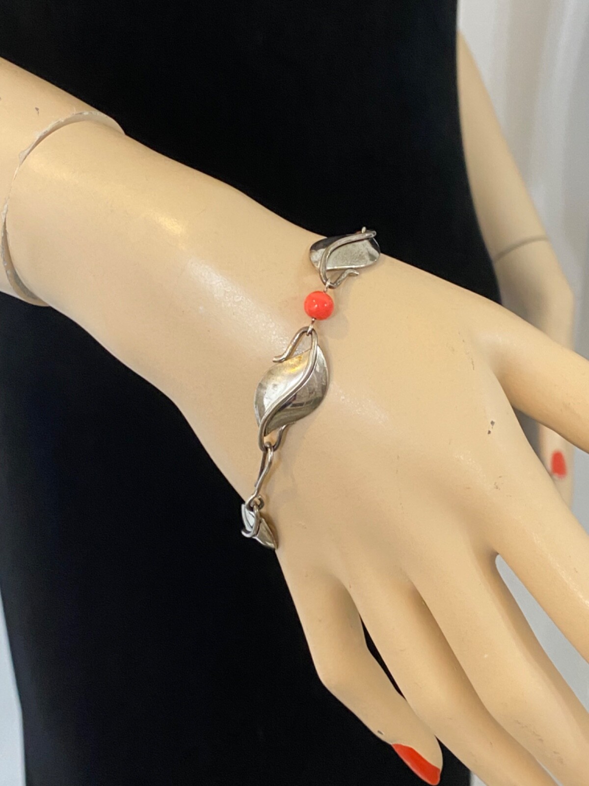 Vintage SIMMONS Sterling Silver MCM Art Deco Modernist Retro Bracelet