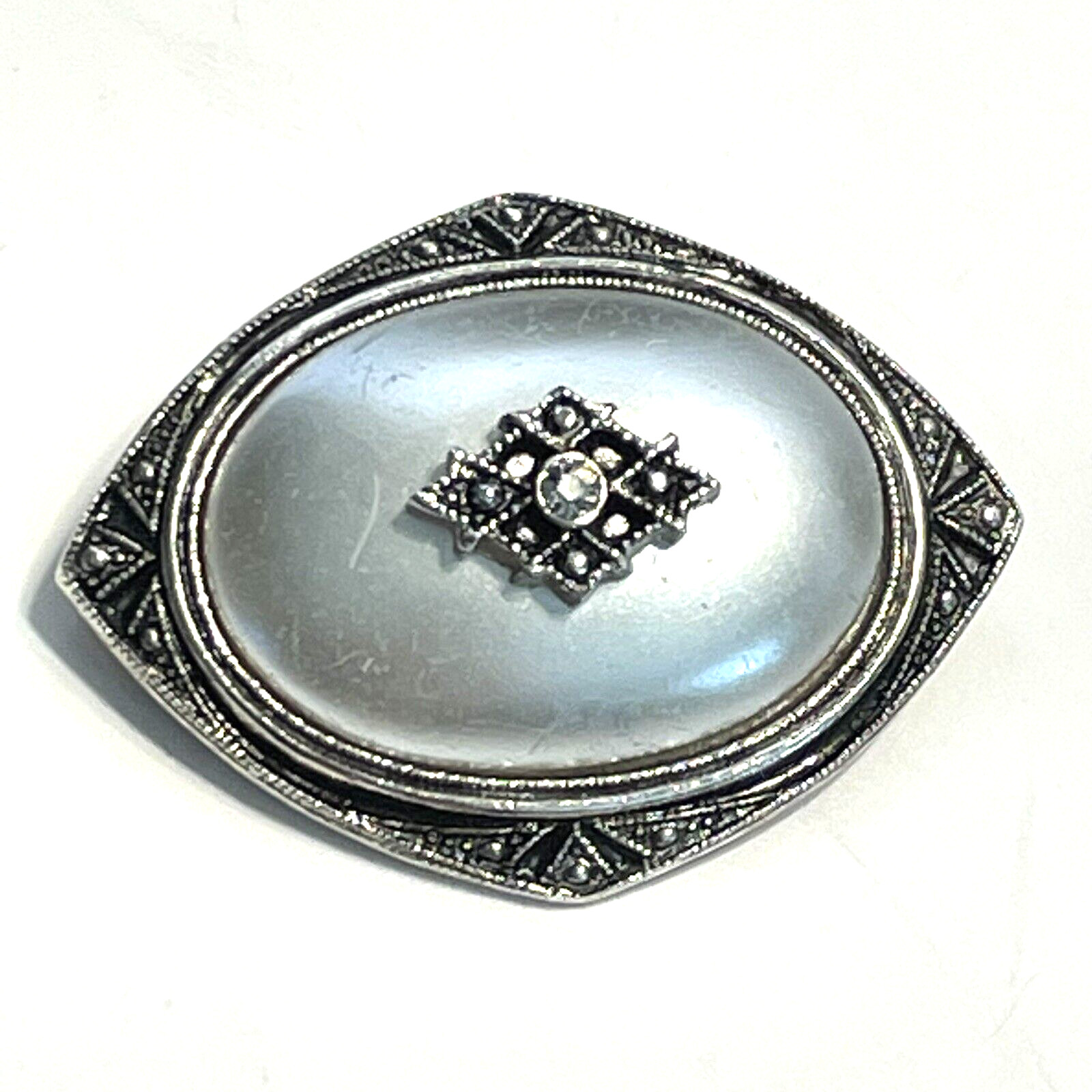 Pair of Silver Tone Brooches Bird & Nest w/Faux Pearl Eggs + Avon Brooch/Pendant