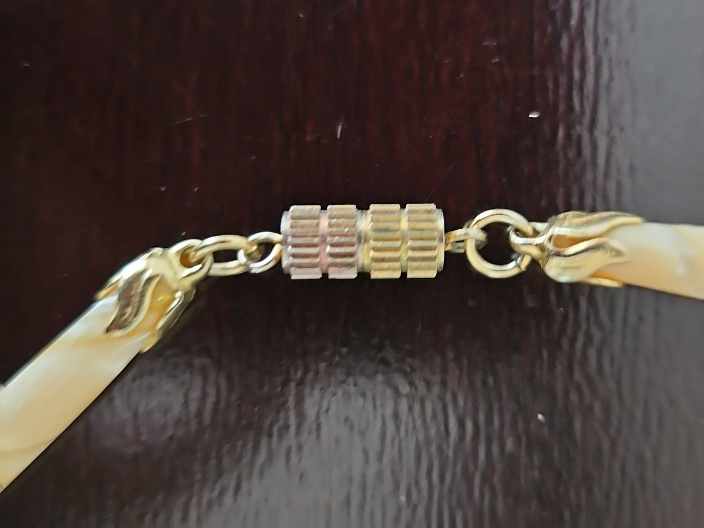 Vintage Mother of Pearl Y- Drop Dangle Necklace