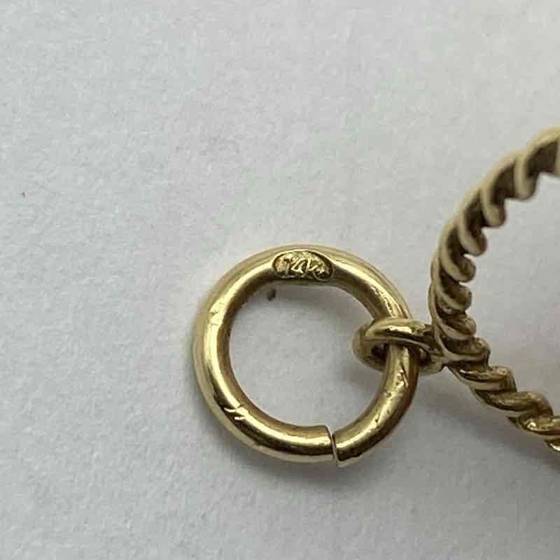 14K Yellow Gold Maasdam Cruise Ship Pendant Holland America Nautical Souvenir