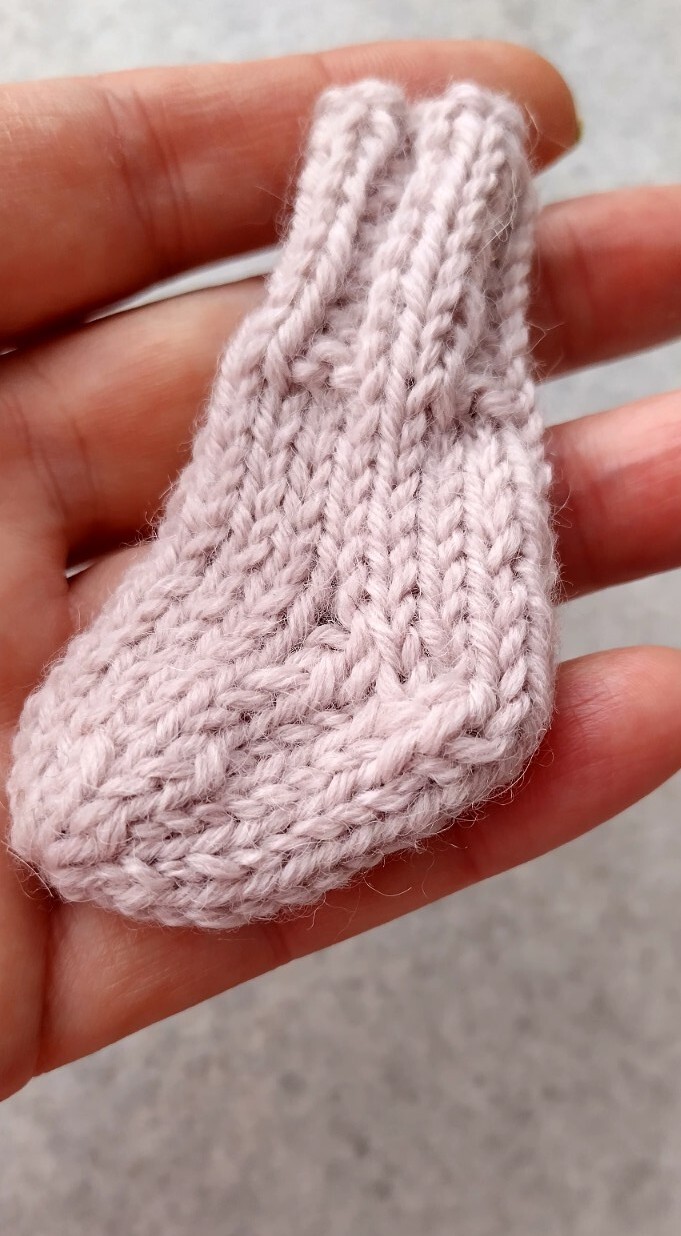 Funny keychain like small sock, handmade, new wool 100%