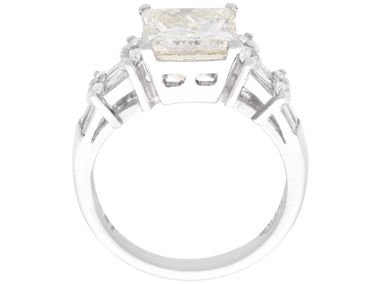 Vintage 5.12ct Diamond and Platinum Solitaire Ring