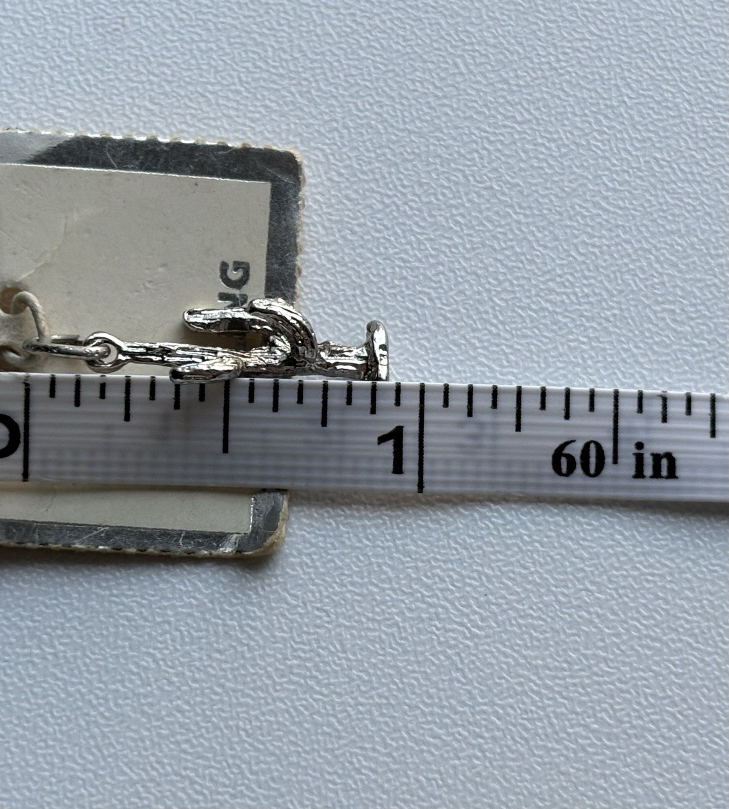 Sterling Silver Saguaro Cactus Desert Western Charm Pendant Vintage STG Fisher