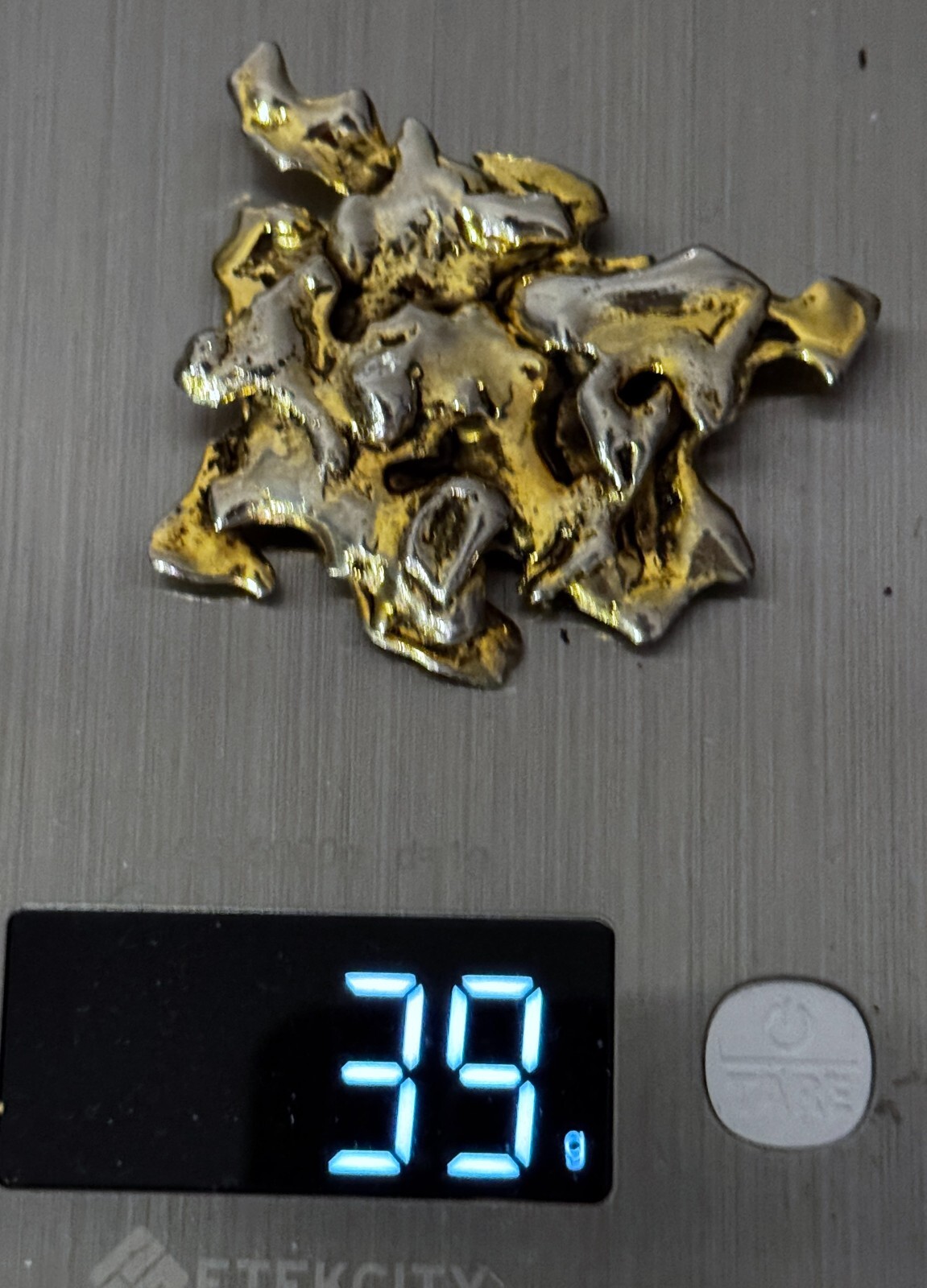 VINTAGE BRUTALIST ASYMMETRICAL BROOCH | 39 GRAMS
