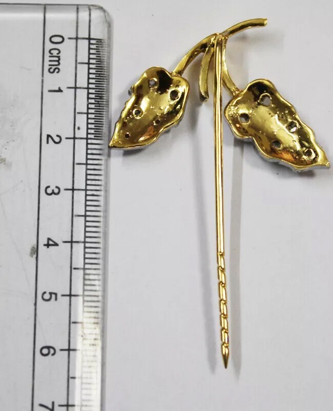 0.76ct Rose Cut Diamond 925 Sterling Silver Wedding Anniversary Stick Pin