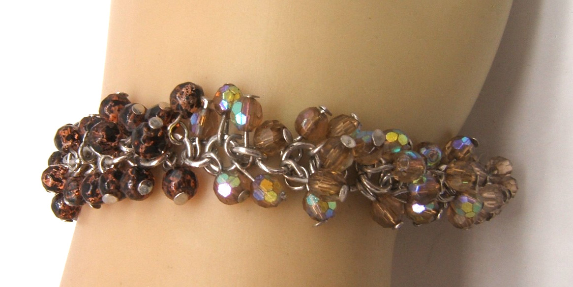 VTG COLDWATER CREEK BEADED BRACELET TOGGLE CLOSURE