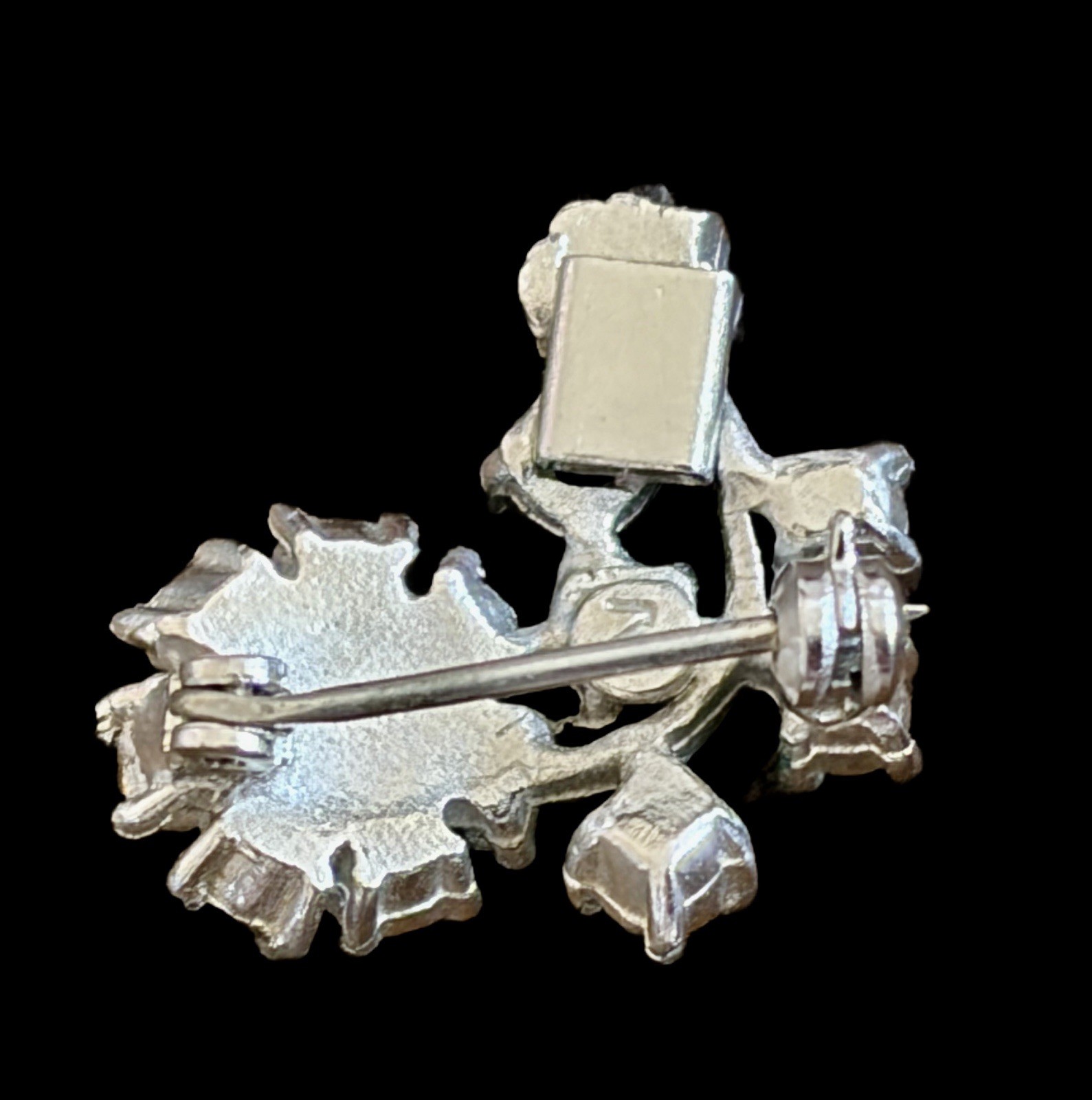 HTF Signed ISKIN Patent Modular 3-Piece Convertible Scatter Pin Set~1950s
