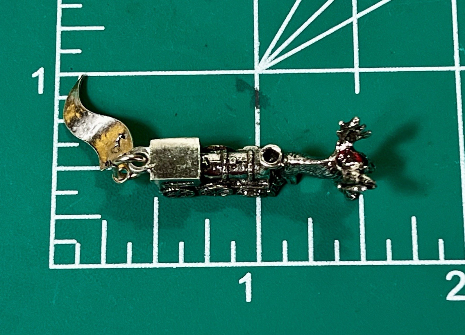 VTG 925 Alaska Souvenir 3D Moose & Locomotive Charm Sterling Silver Signed JP