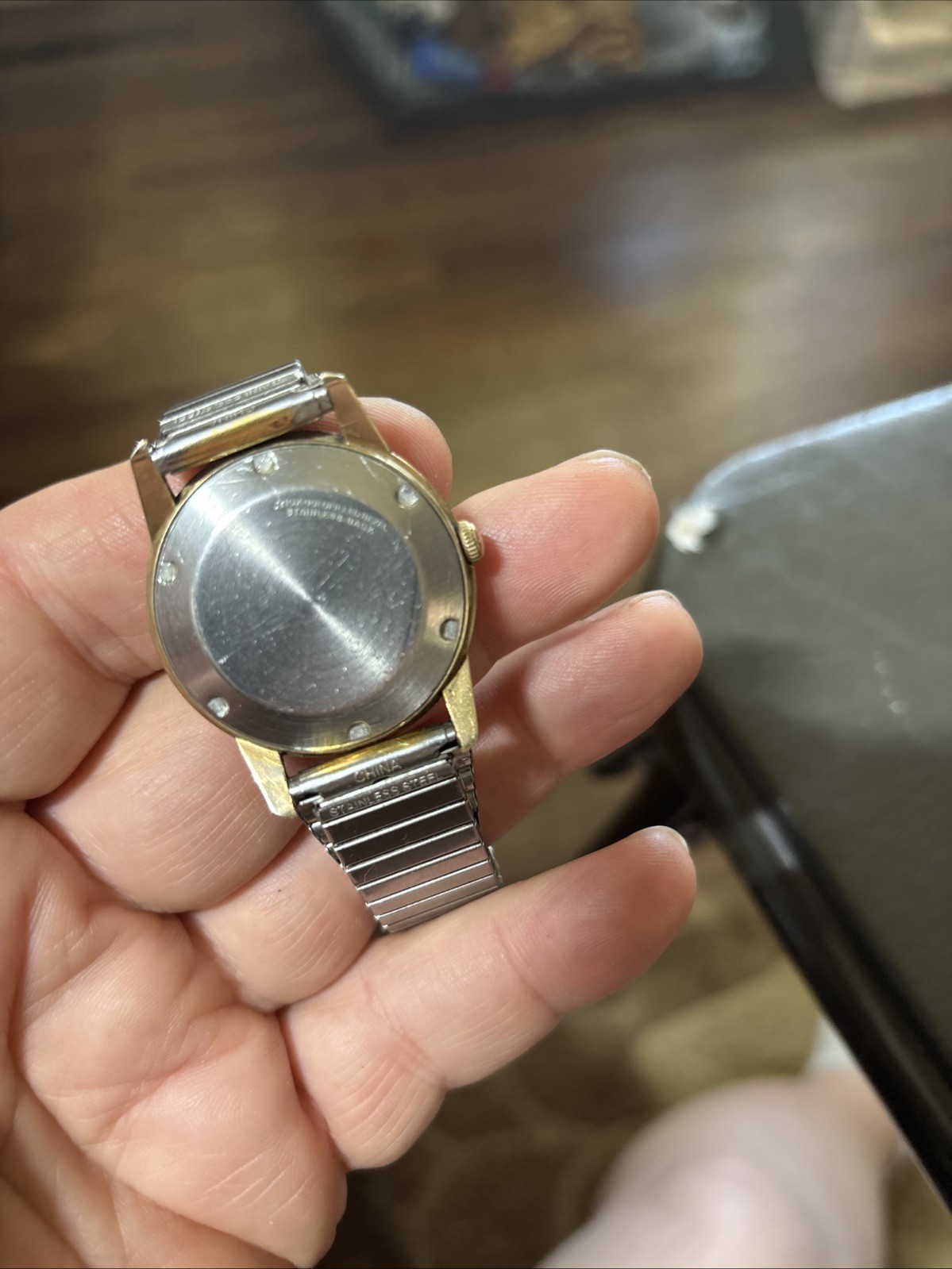 VINTAGE Waltham 25 Self Winding 10k Gold Filled Bezel/Red Second Hand READ DES