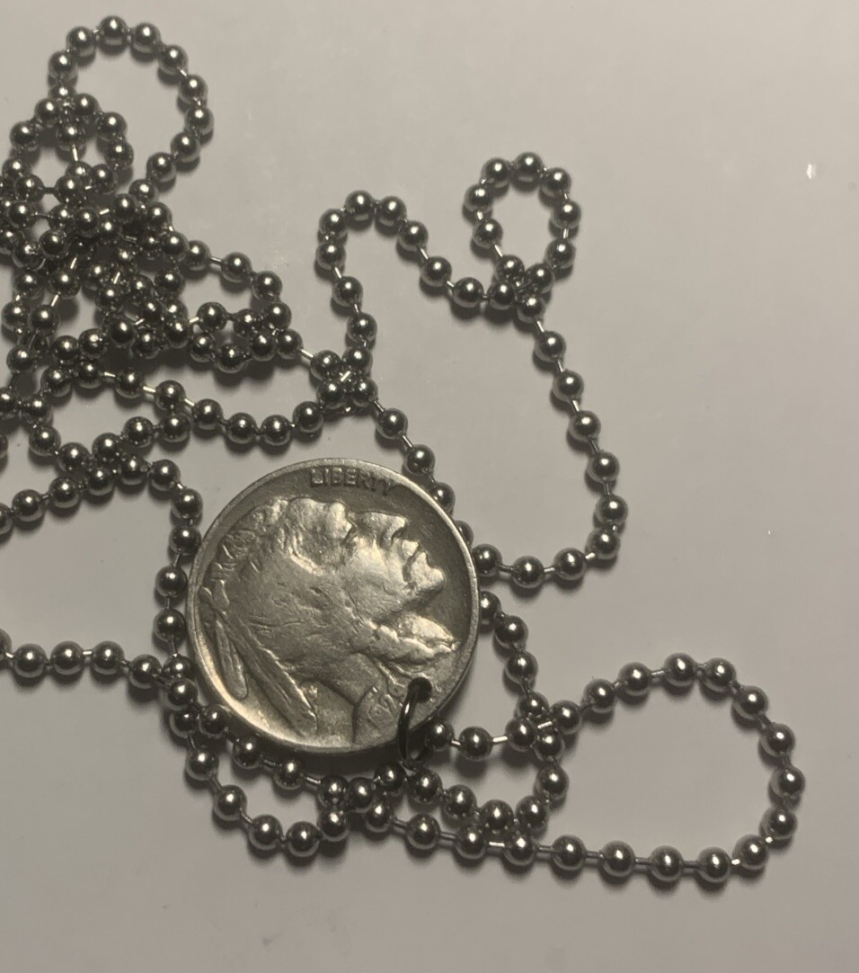 Antique – Random Date – Buffalo Nickel Necklace Chief Coin Pendant Great Gift 🎁