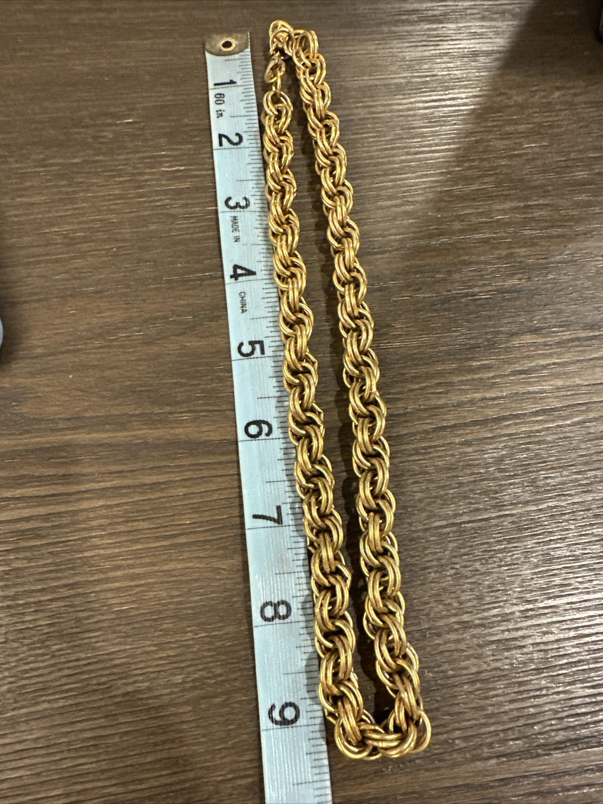 Vintage Givenchy Double Link Chain Choker Necklace 18”