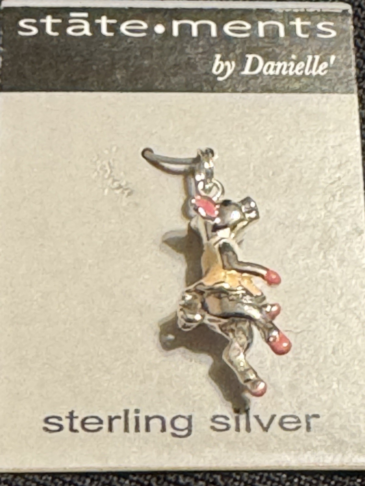 Three statement By Danielle Sterling Silver Pig Charms, All Different