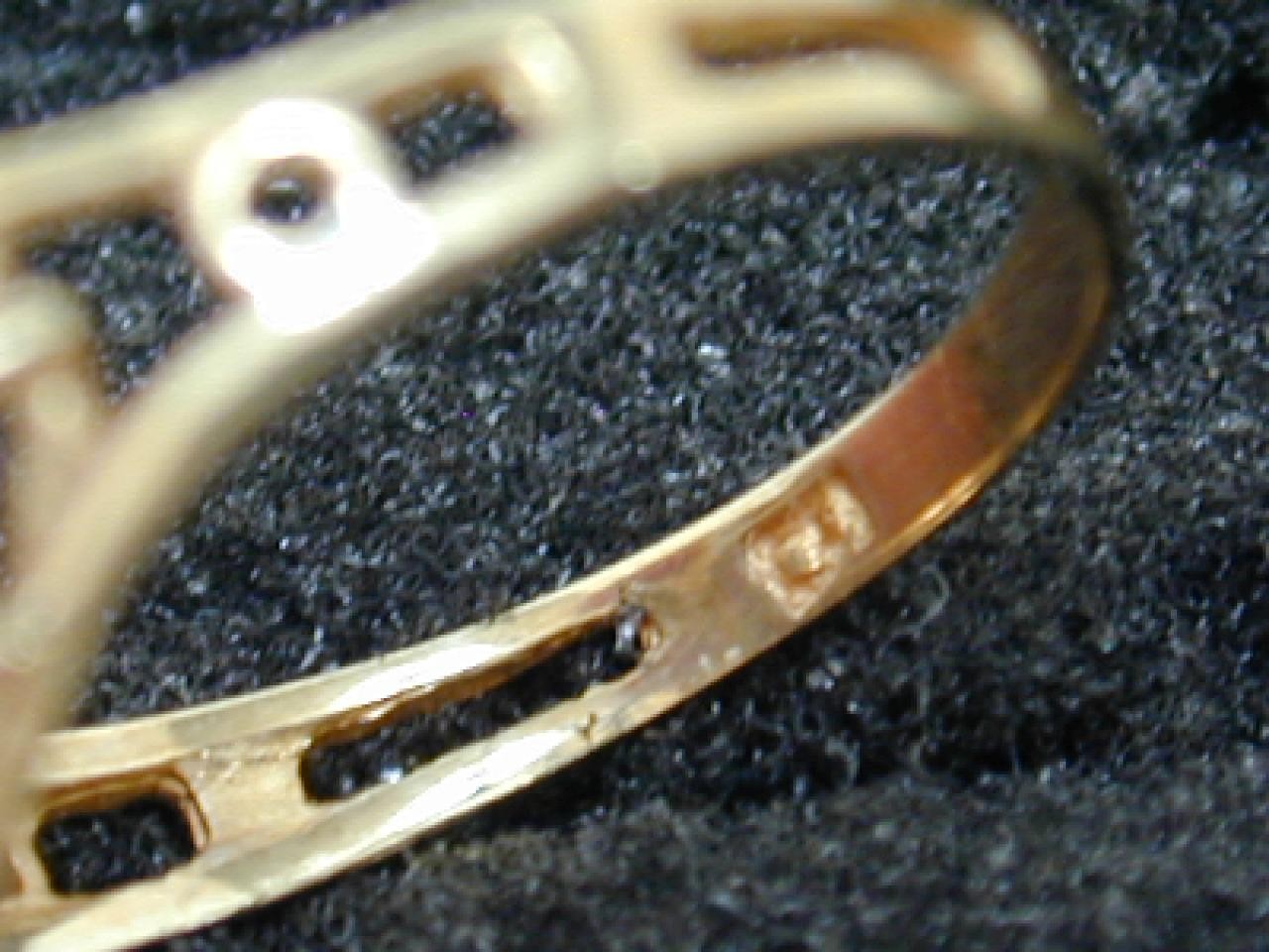 Vintage 10K Yellow Gold Citrine Marquise Cluster Cocktail Ring Size 6 417 Solid