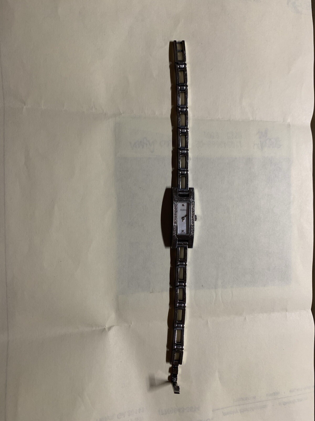 Ladies Gucci 3900L Stainless Steel And Diamond Watch – 7.25 in length