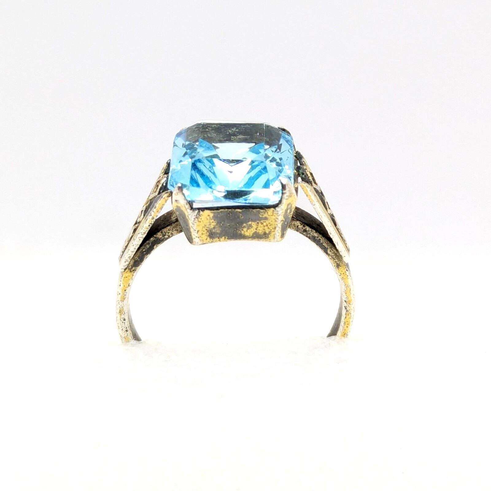 Vintage Luxury Soviet Silver RING ⭐875 stamp Star USSR size: 8US (18.5mm) | #100