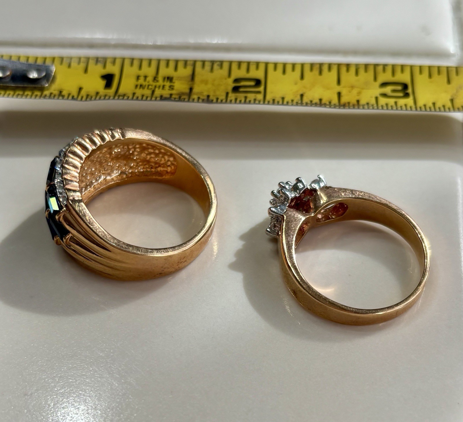 2 Silver RSC Rings Approximately 12 Grams Beautiful Shine!