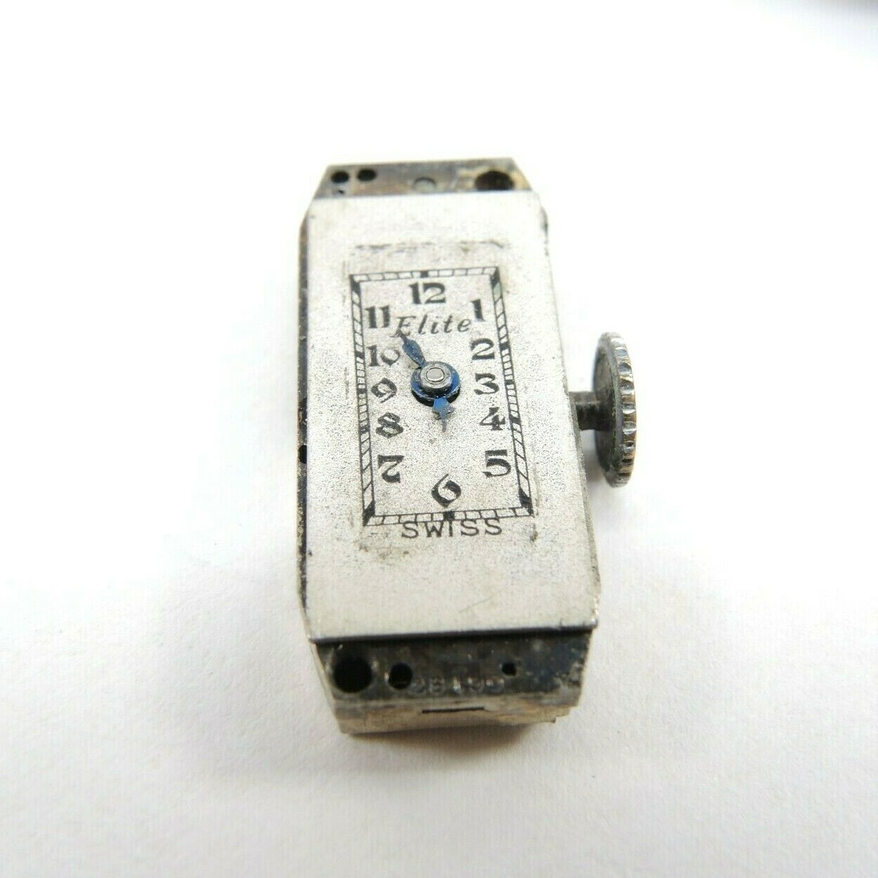 Silver Antique Brooch Nurse Watch Vintage Manual Wind Ollendorff Elite