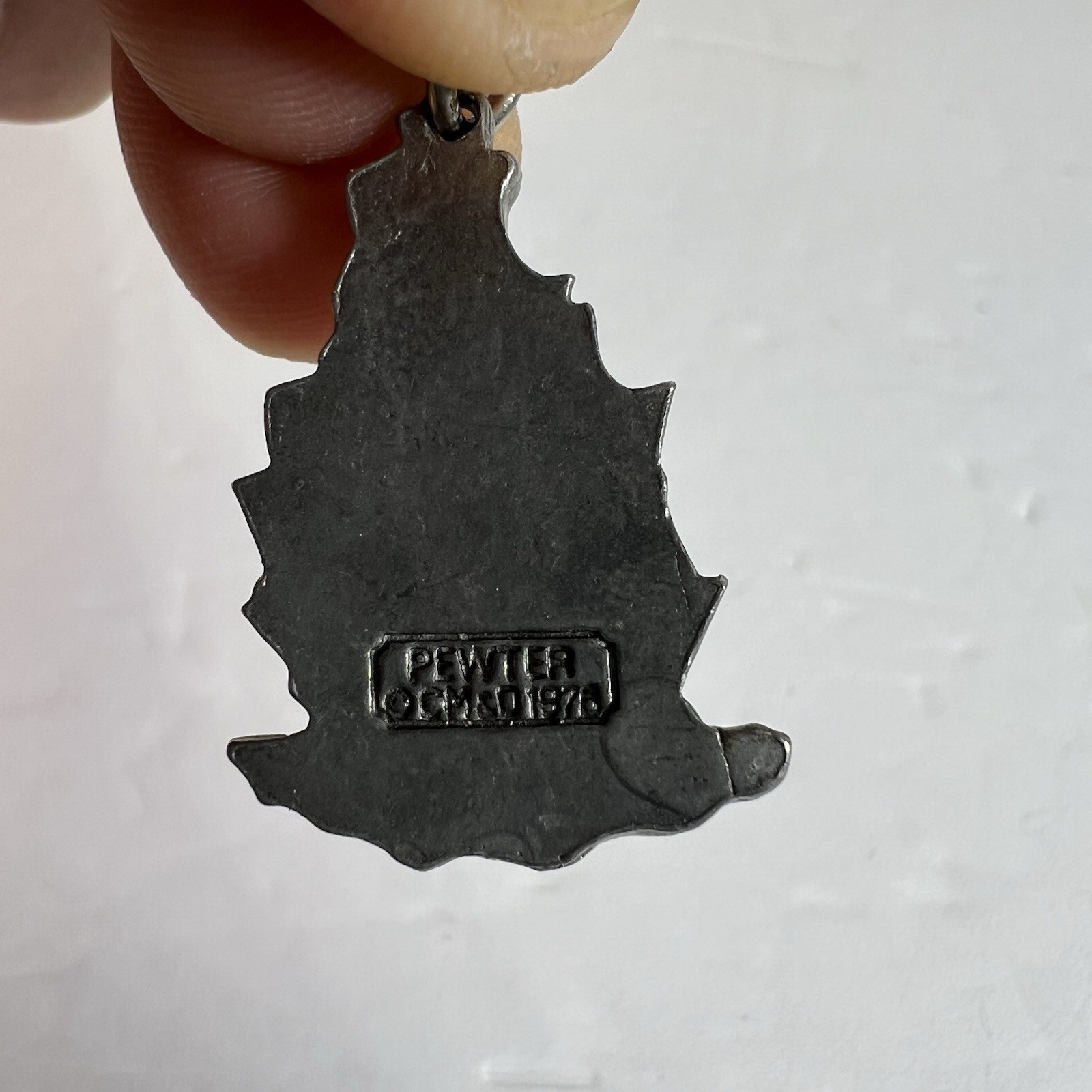 Vintage Pendant Pewter Ship Nautical CM&D