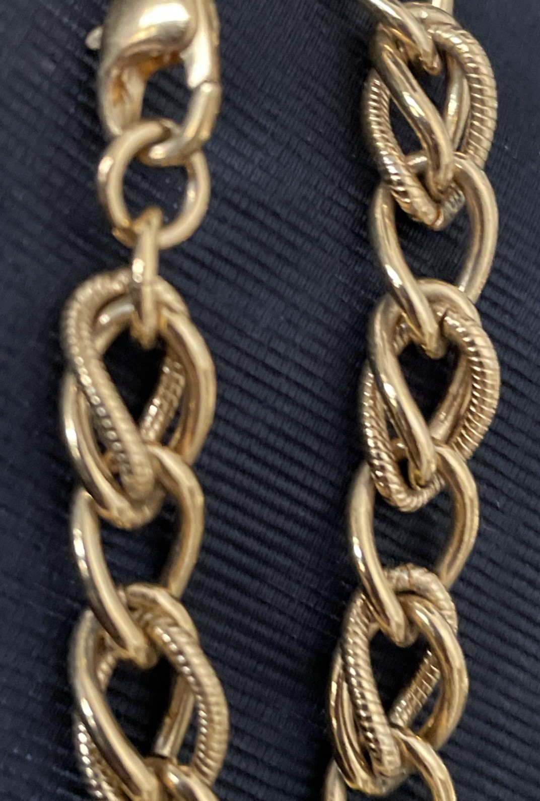 Vintage Monet Gold Plated Chain Necklace Original Monet Lobster Claw Clasp