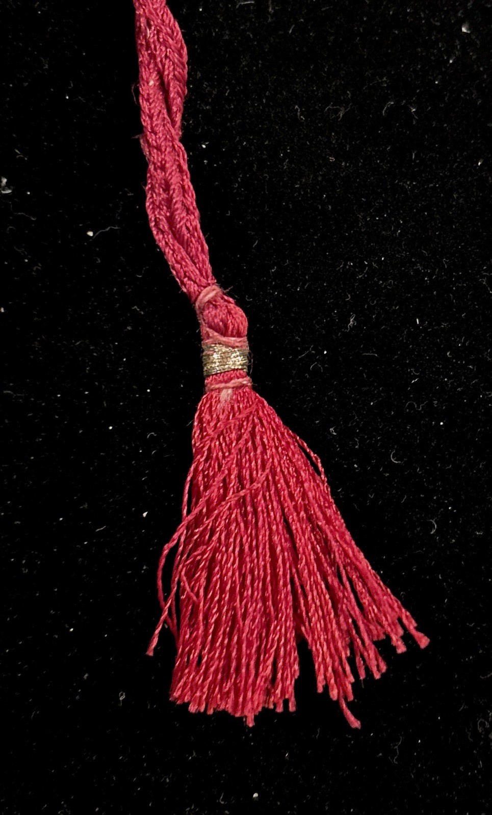 VTG CZECH Bohemisn Hand Made GARNET Rope NECKLACE