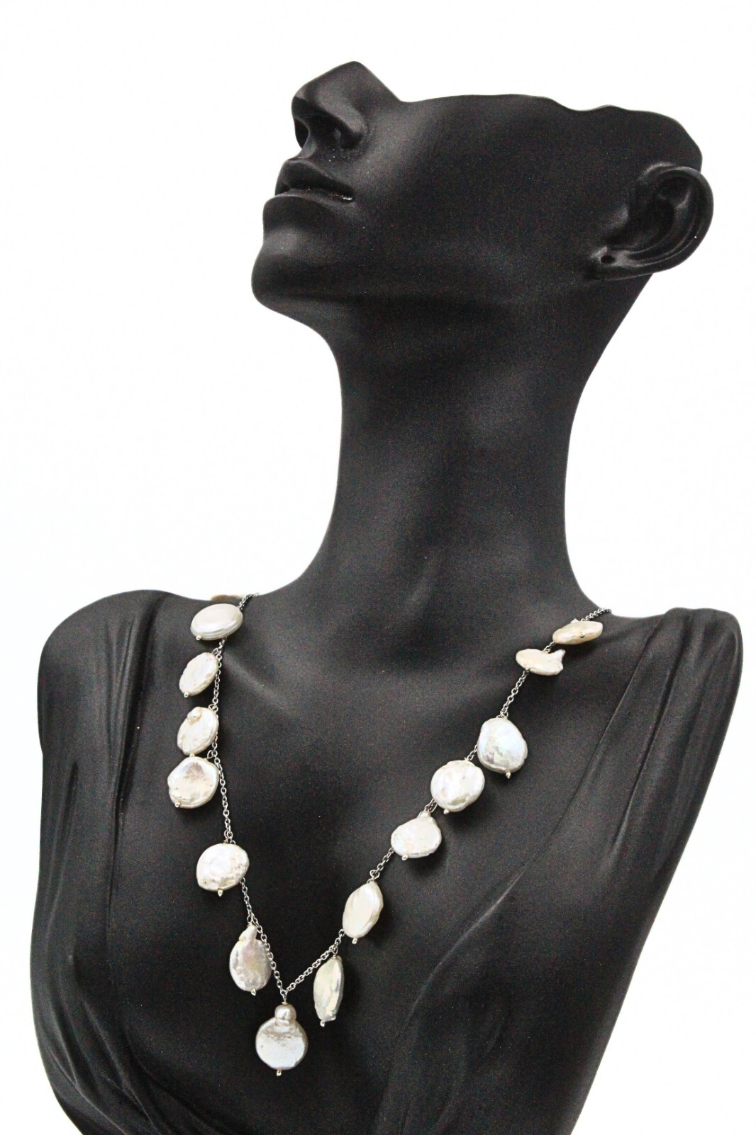 Classic HSN Freshwater Pearl Dangle Station Necklace