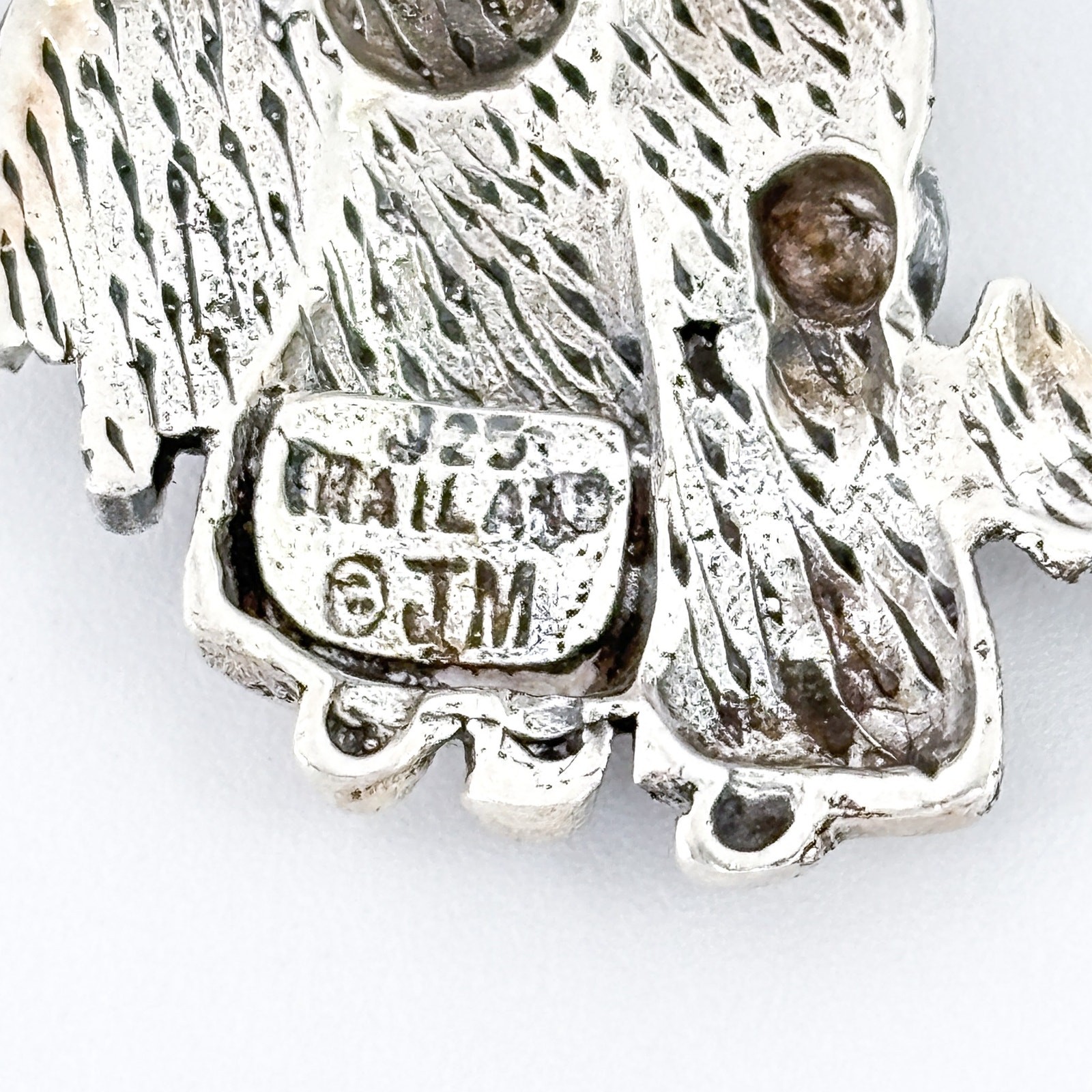 Vintage Thailand Sterling Silver 925 Guardian Angel Pendant