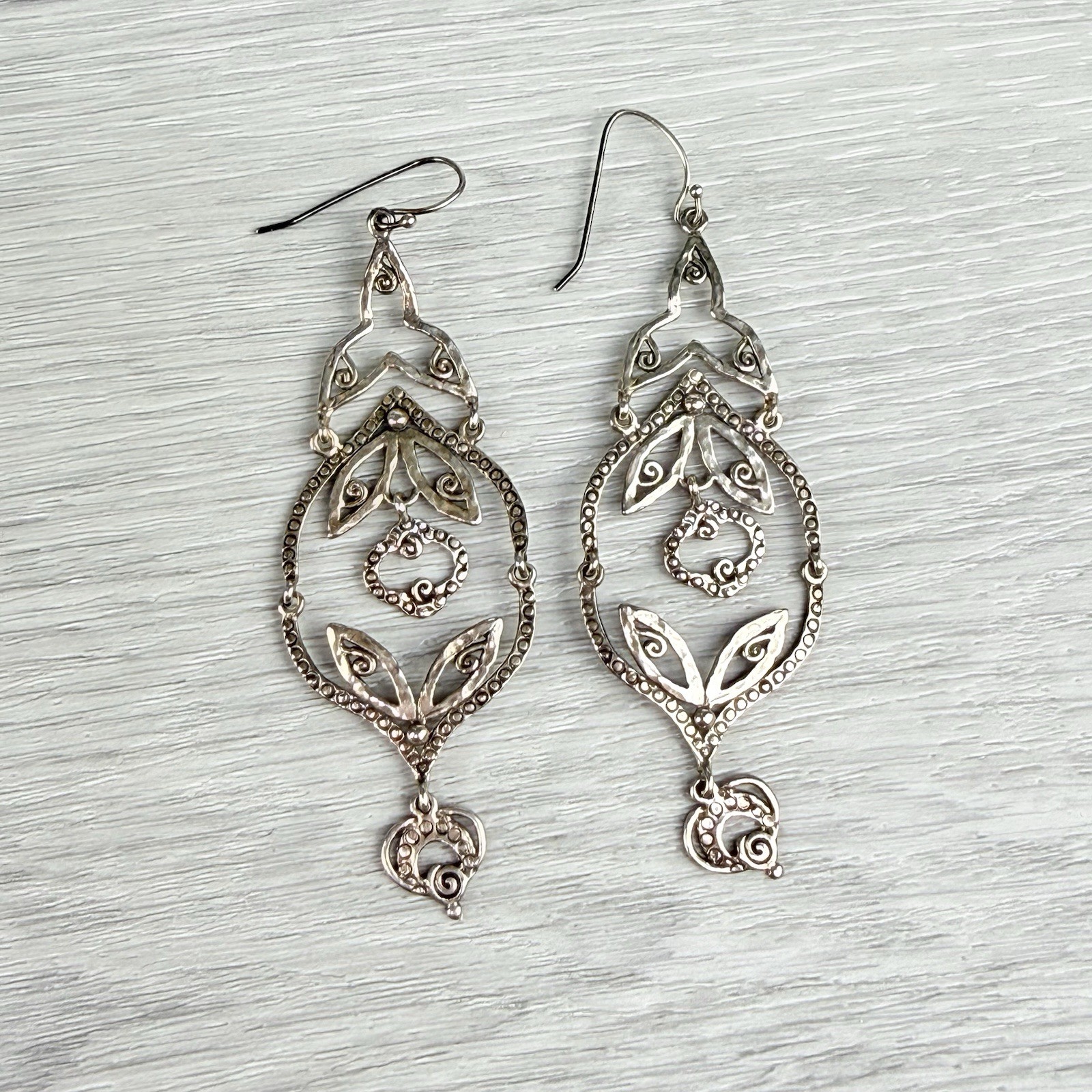Zuman Sterling Silver 925 Isreal Chandelier May Drop Dangle Earrings MSRP $149