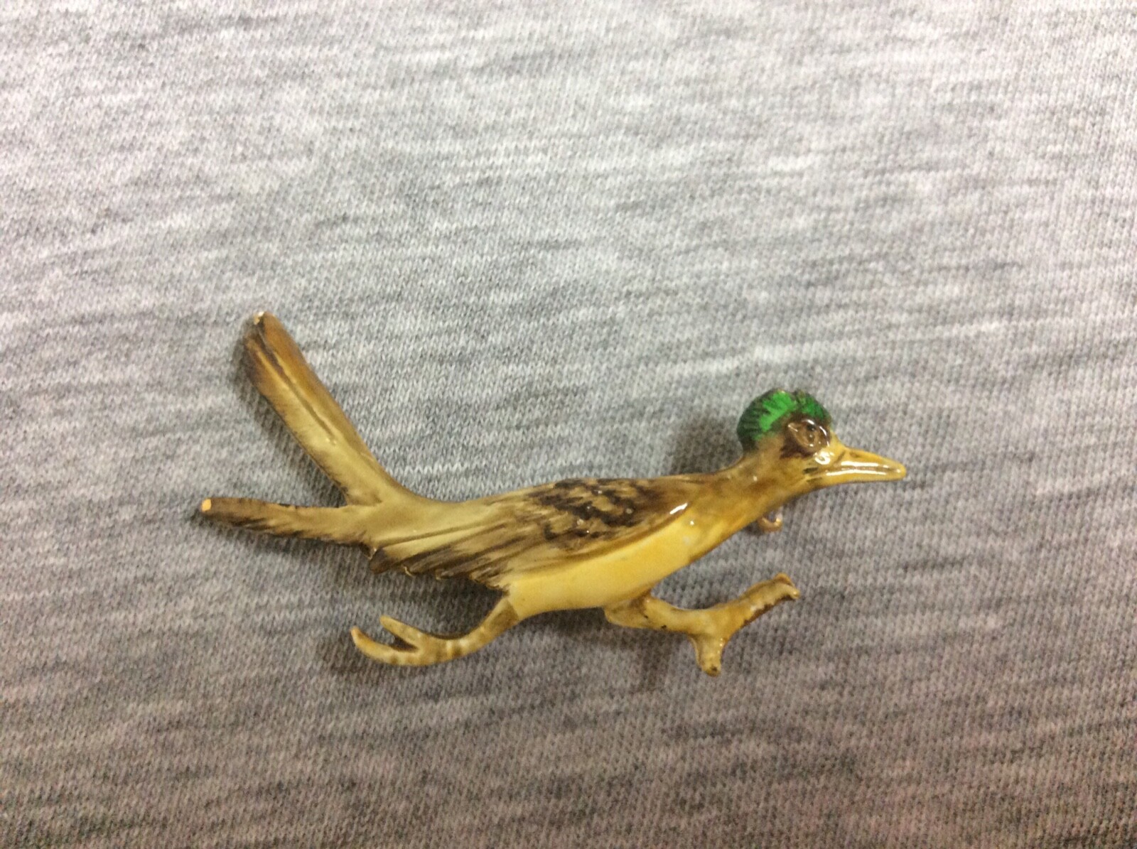 Vintage Original by Robert Enamel Roadrunner Brooch Pin