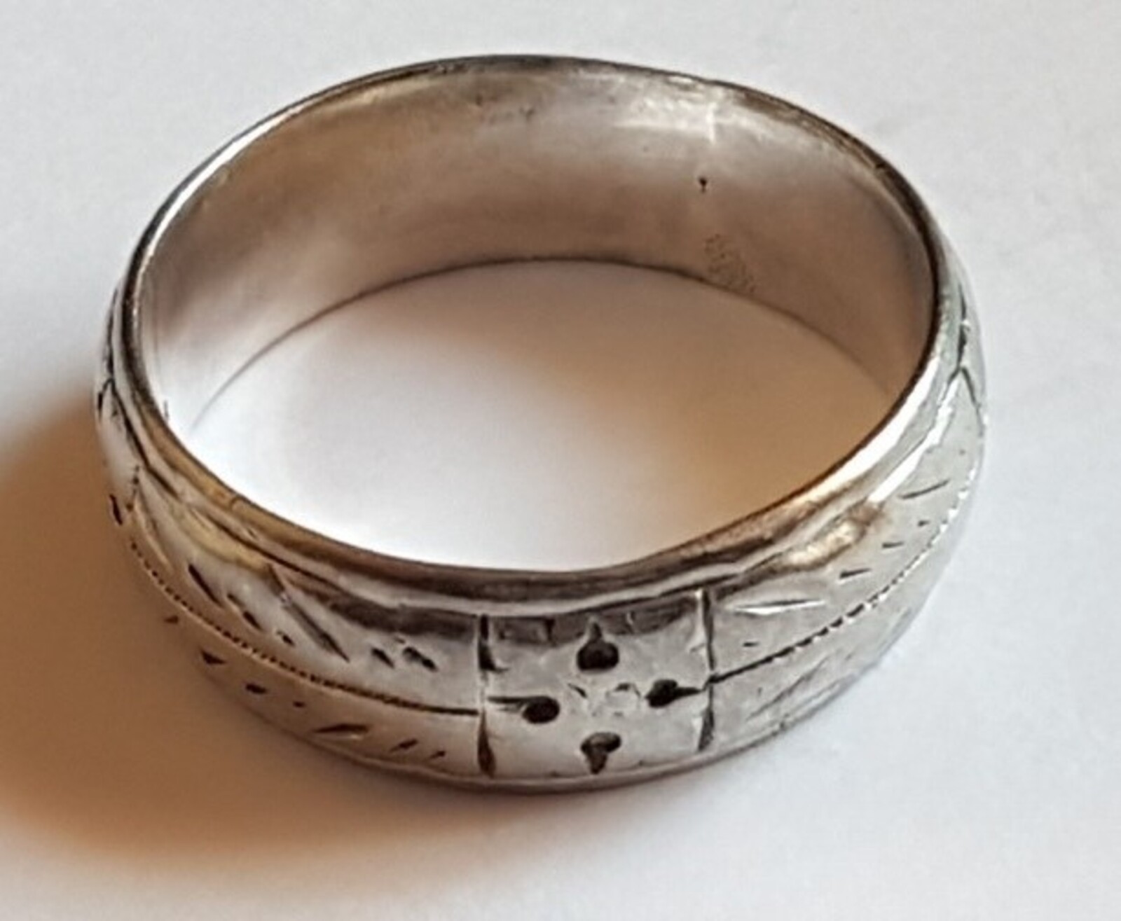 Vintage Soviet USSR men’s ring 20s-30s silver 875 ⭐ Size 8 Weight 5.71 g.