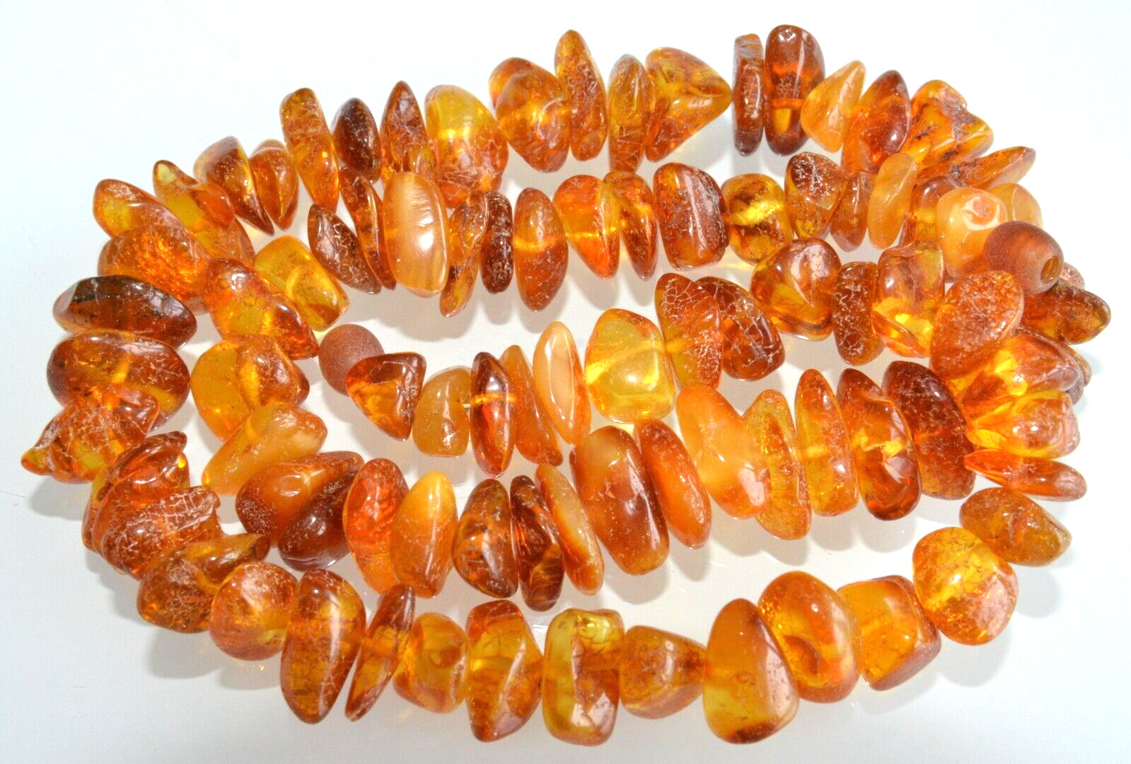 43gr RUSSIAN SOVIET BALTIC AMBER BEAD NECKLACE 琥珀 BRACELET STONE PENDANT EARRING