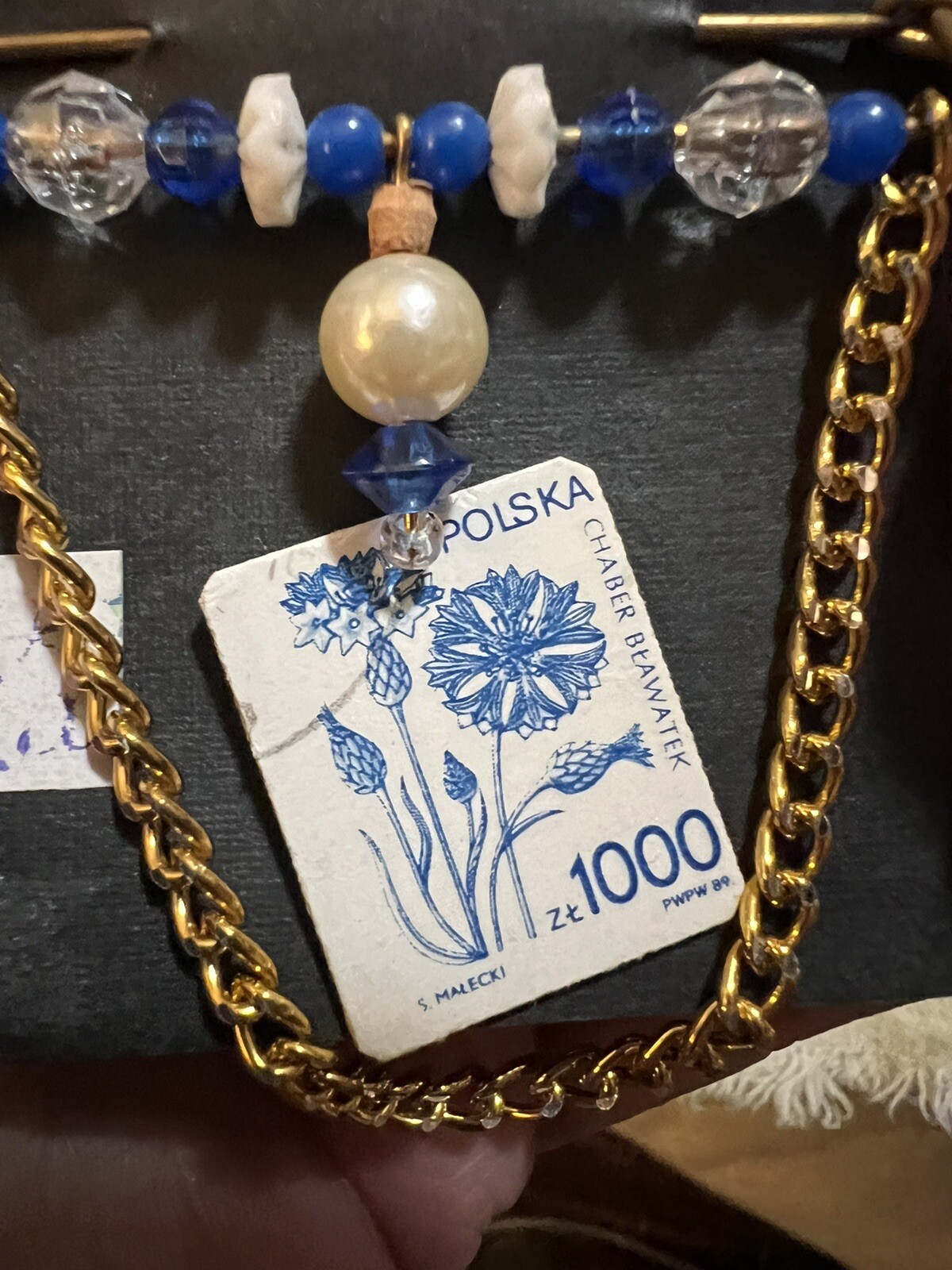 Postmark Poland pin souvenir Post Office Stamp Collecting