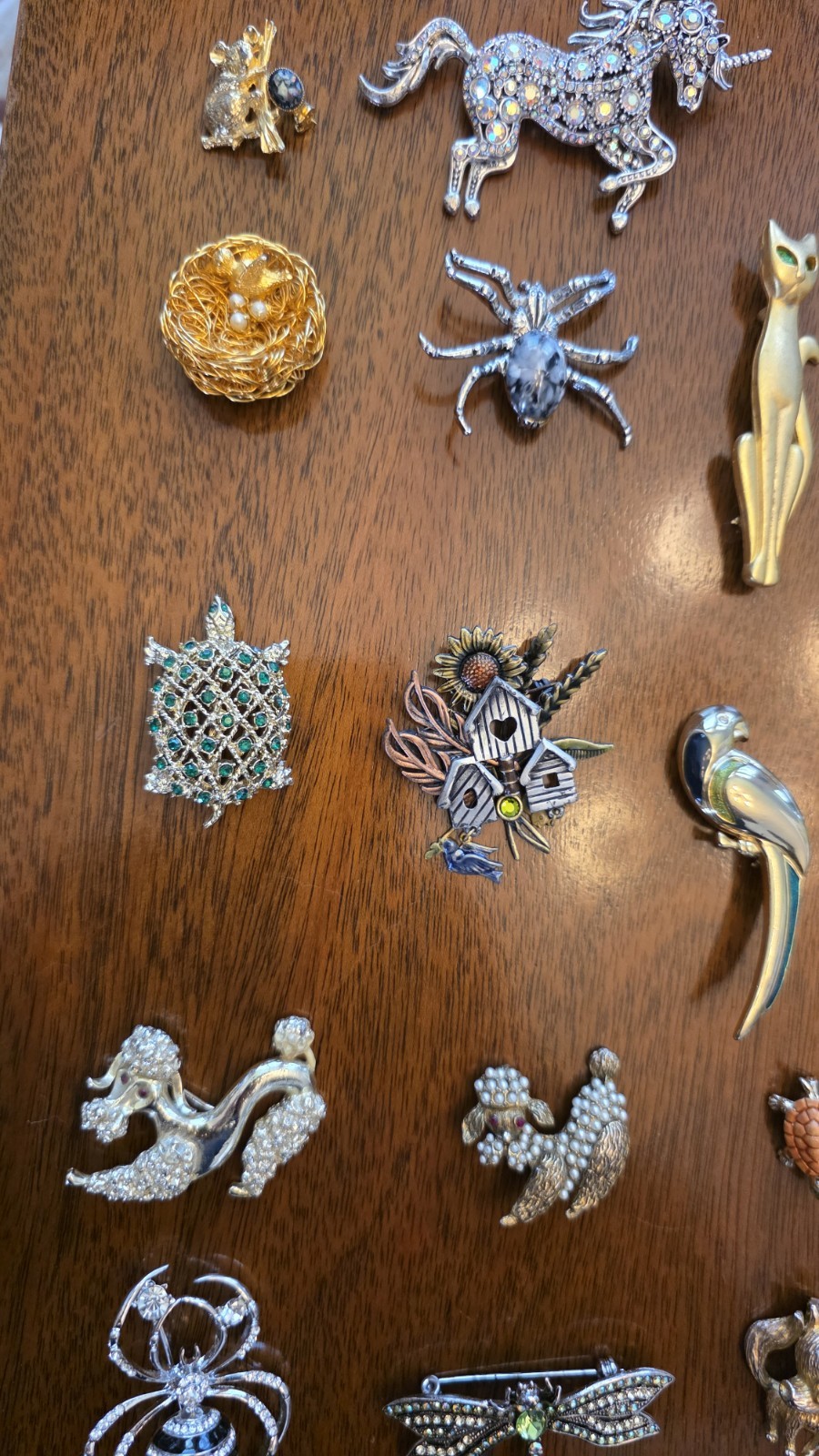 Vintage Animal Brooch Pin Large Lot