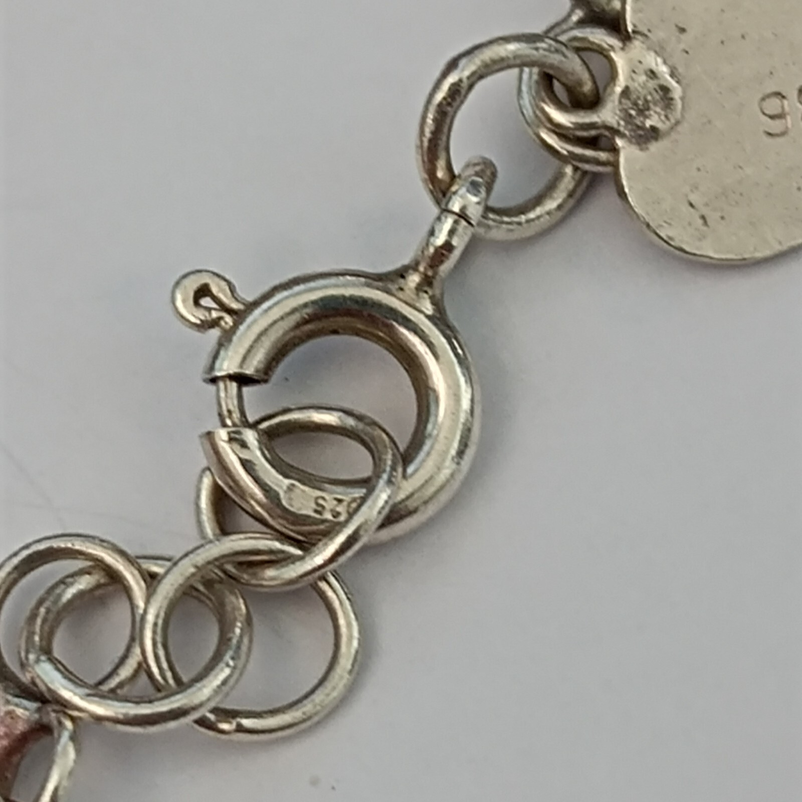 Vintage Silver Bracelet Ethnic Hearts Flowers Dainty Granulated Link Sterling
