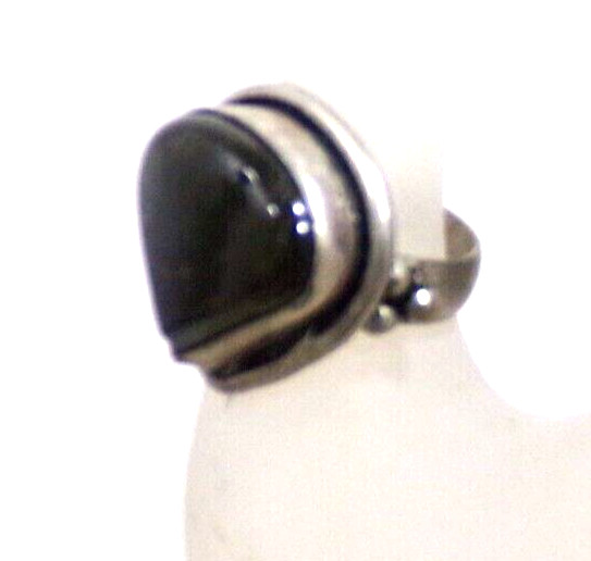 LABRADORITE TRIANGLE SILVER RING SIZE 6 J88CR CL88CR JZ92