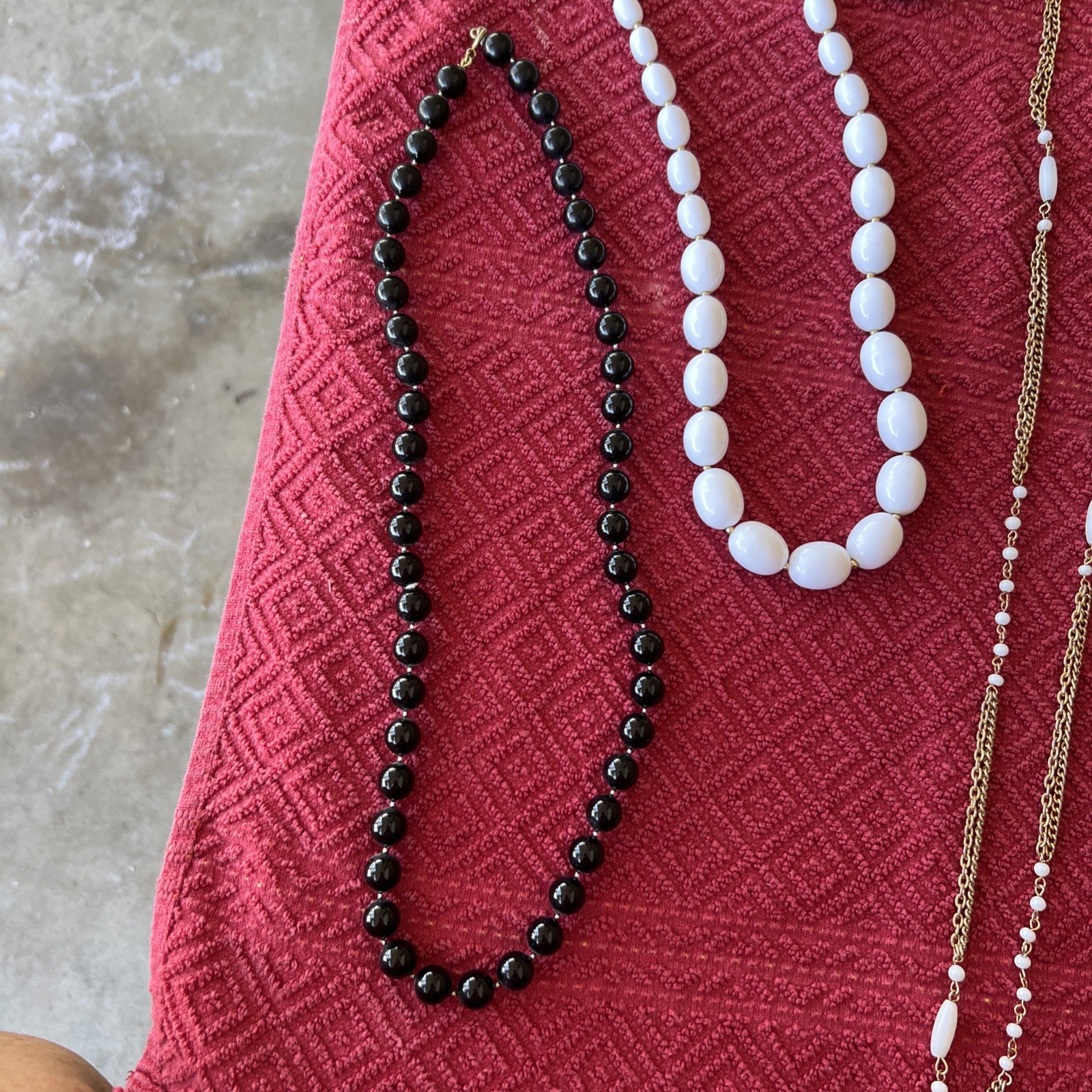 Vintage Fashion Jewelry Necklaces From 60’s/70’s – 80’s/ 90’s , Lot Of 6