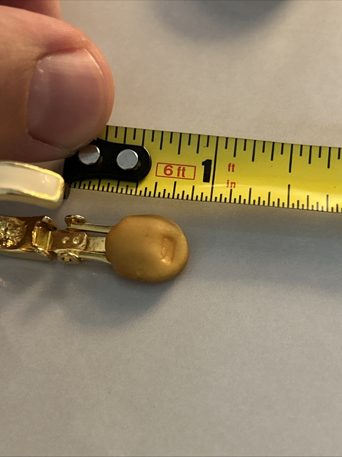 Vintage Ivory And Gold Color Clip On Earring Set. Women’s Earnings.