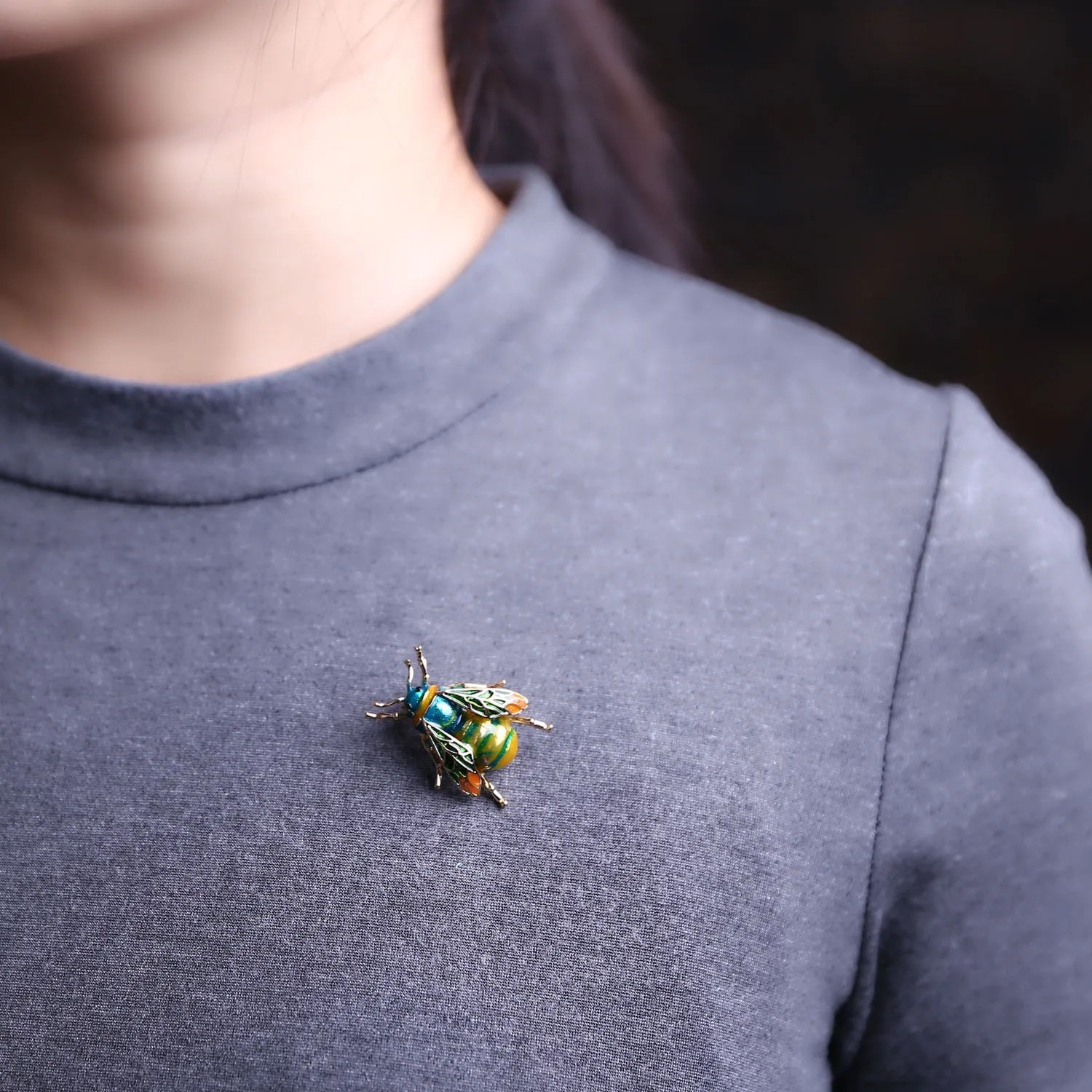 Sparkling Magpie Bird Brooch Pin-Rhinestone Crystal Jewelry for Women Dress/Coat