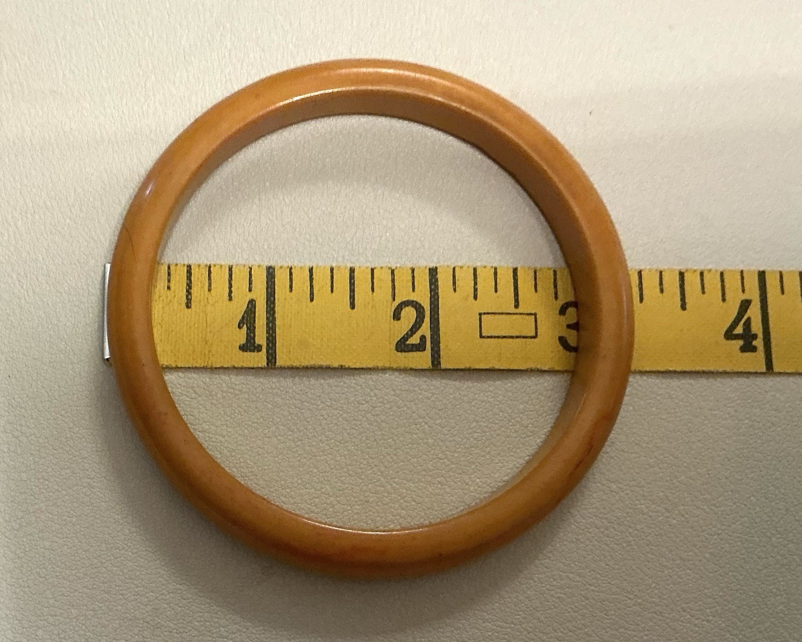 Butterscotch/Carmel Bakelite Bangle Style Bracelets Set of 2 1930s-1950s Tested
