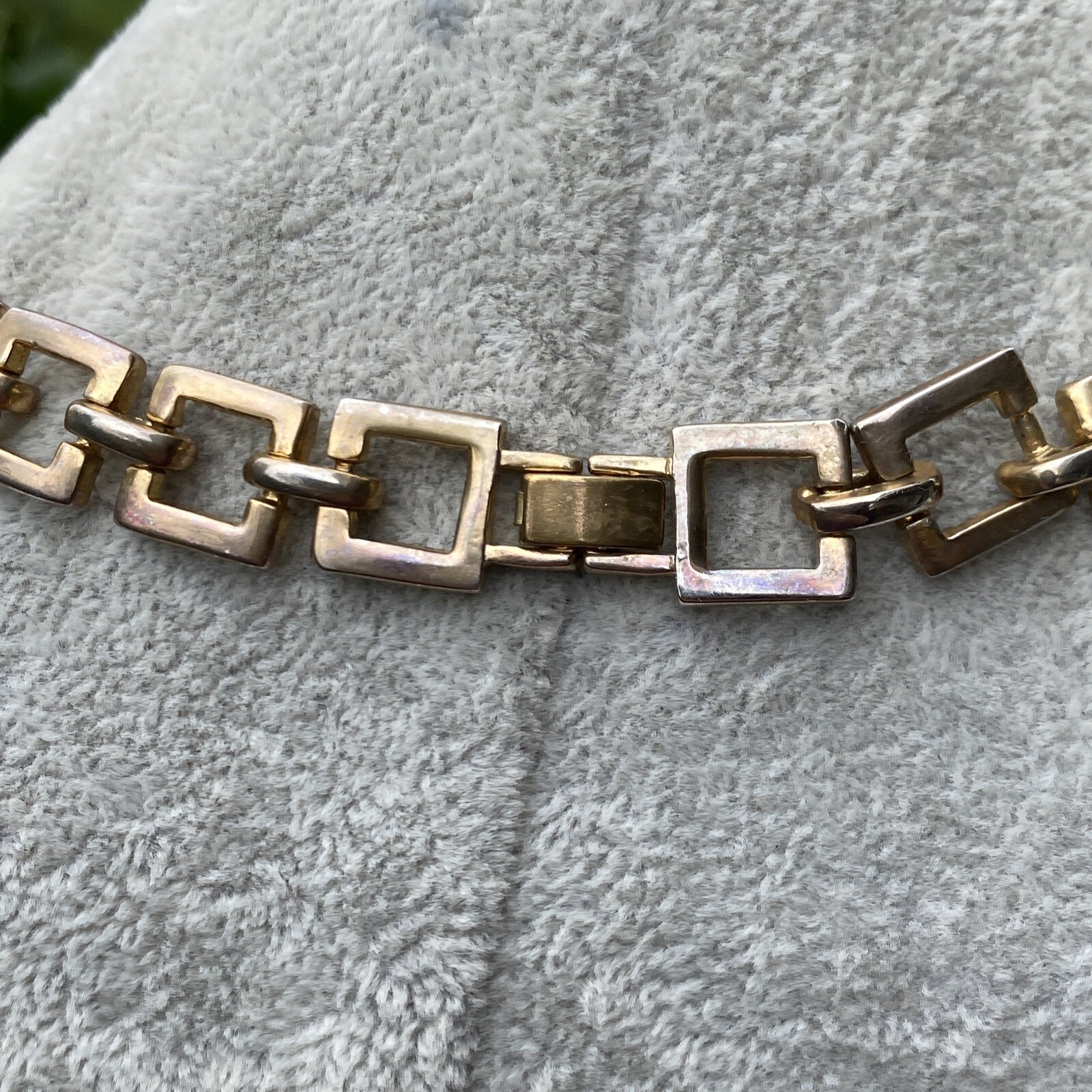 Vintage Choker Necklace Estate Jewelry Pre-Owned Gold Wash