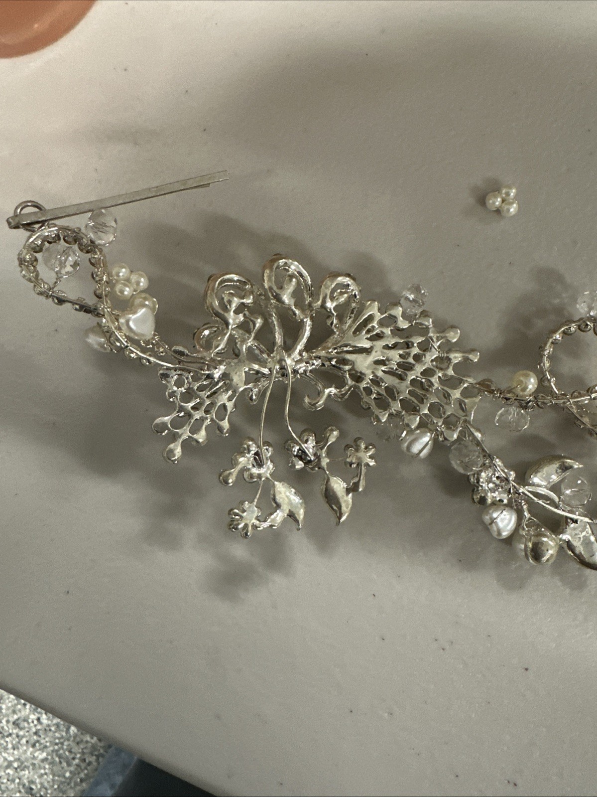Auction Lot #2 : Rhinestone Headbands and Brooch +