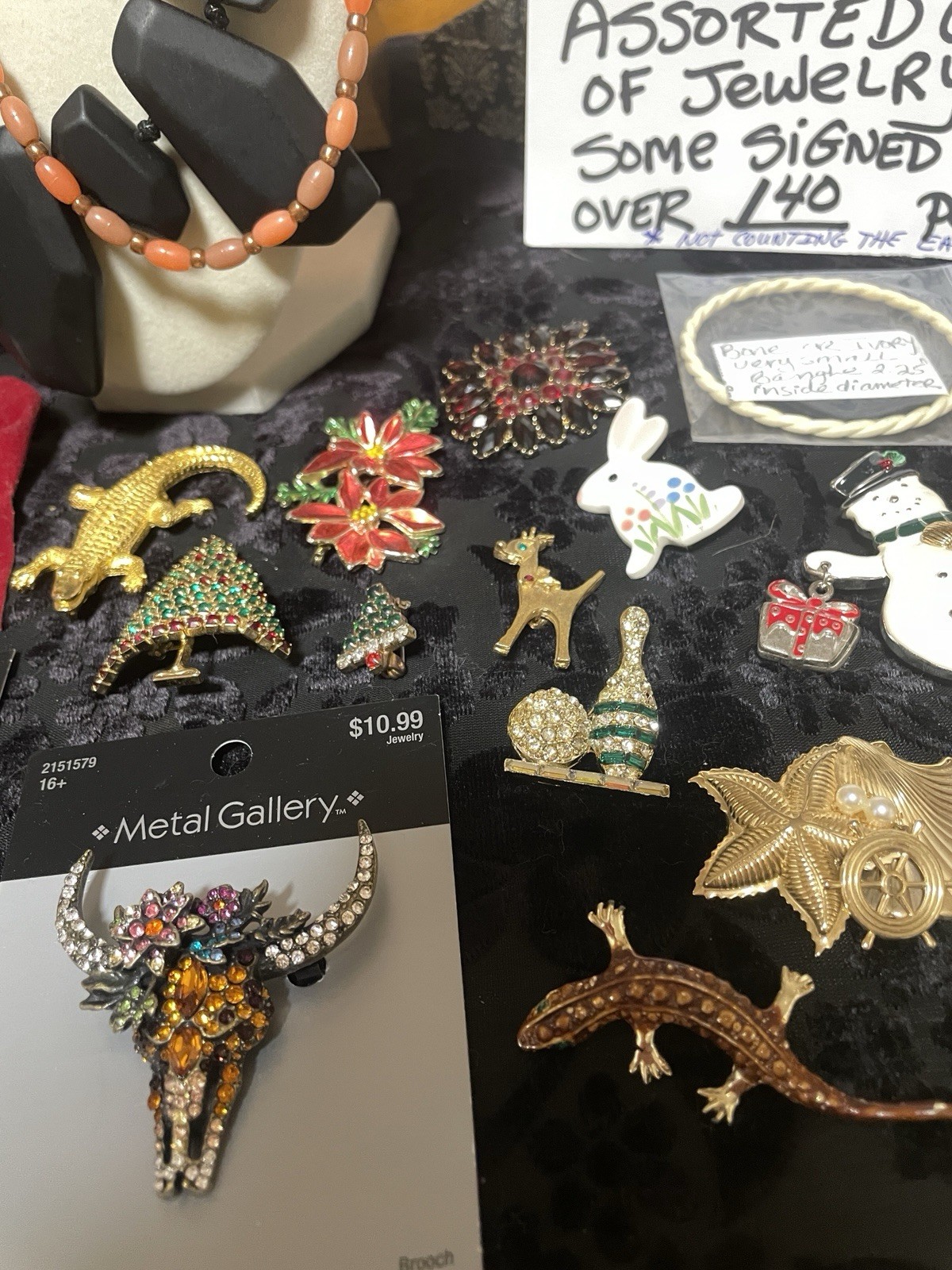 VINTAGE to MCM to MODERN ASSORTED GROUP LOT SOME SIGNED -JEWELRY!! MUST SEE!