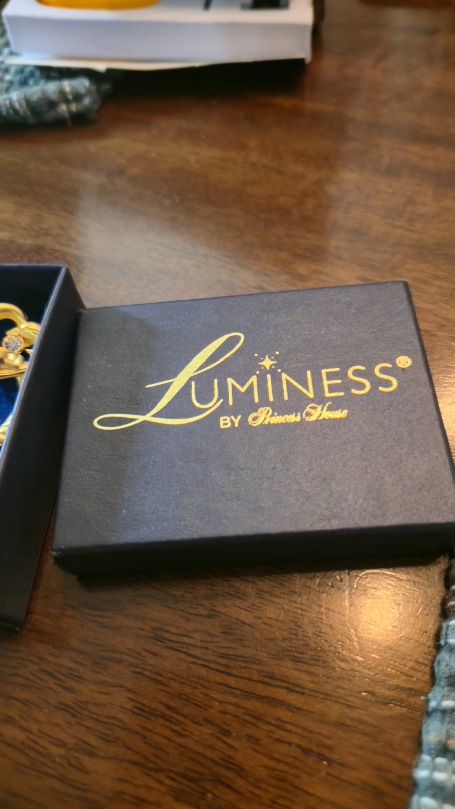 Luminess Princess House Door Knocker Earrings Gold Dolphin Heart Crystal Vintage