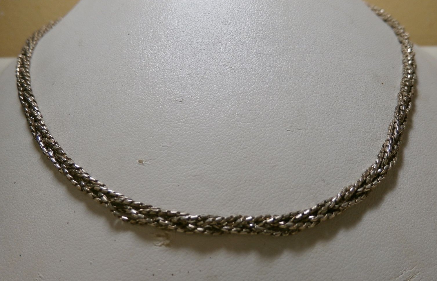 925 Sterling Silver Necklace 19-3/4 long Jewelry Unisex Chain MEX MD28V Vintage