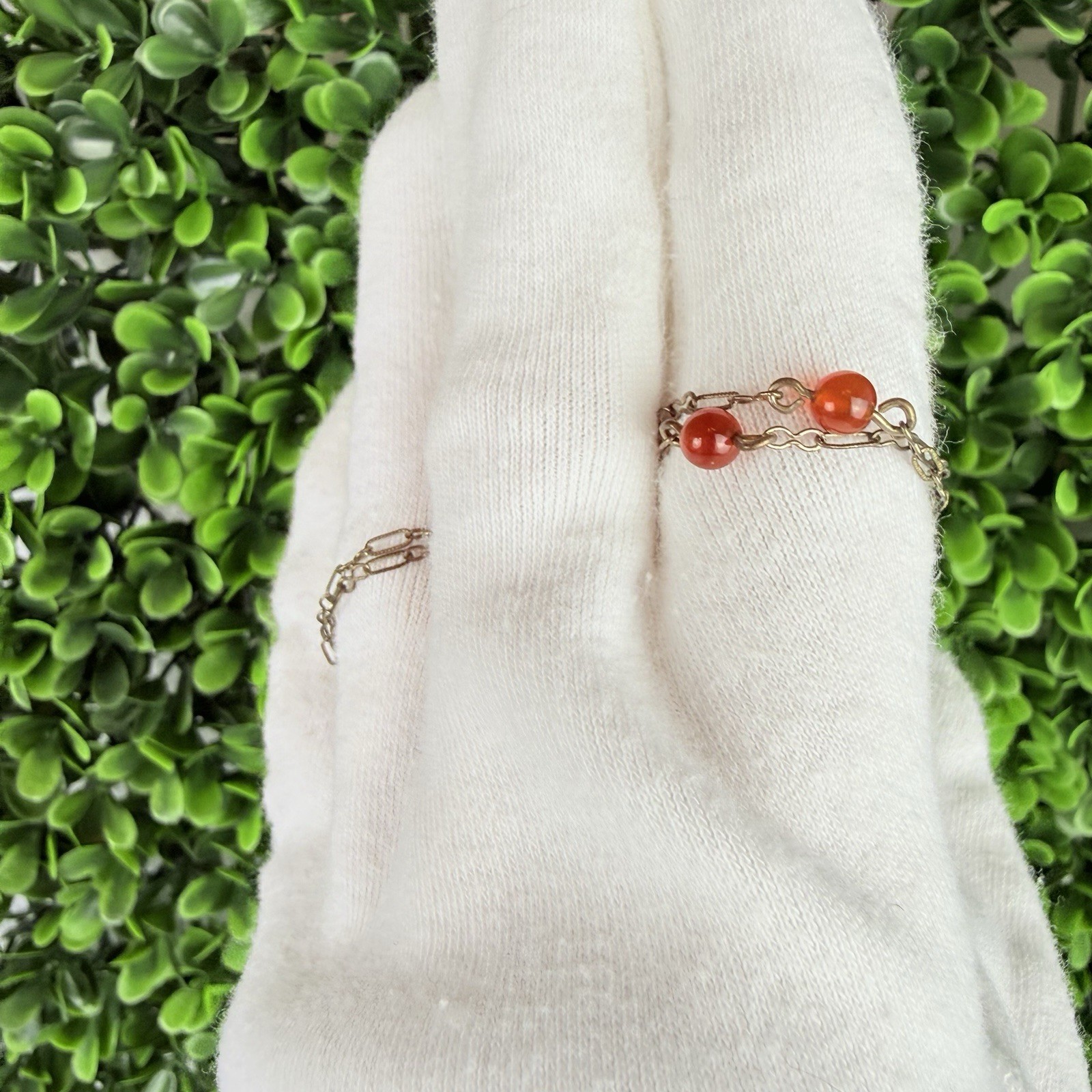 Antique Vintage Carved Carnelian Silver Pendant Necklace Art Deco