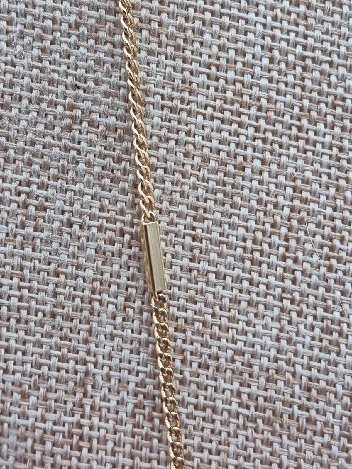 Vintage AVON Long Chain Bar Link Gold Tone Layering 32″ Necklace Minimalist