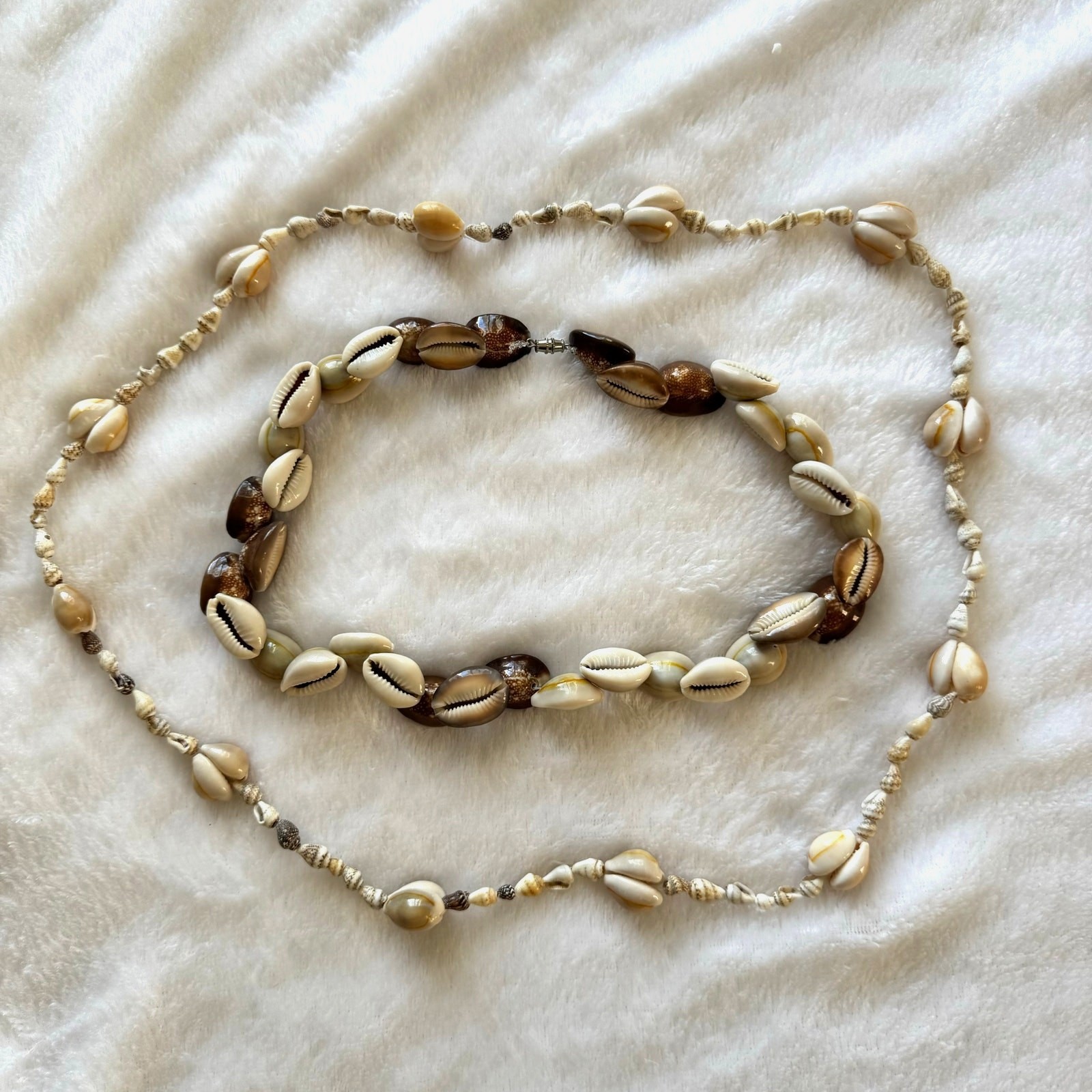 Shell Necklaces Choker and Strand Vintage Puerto Vallarta Mexico