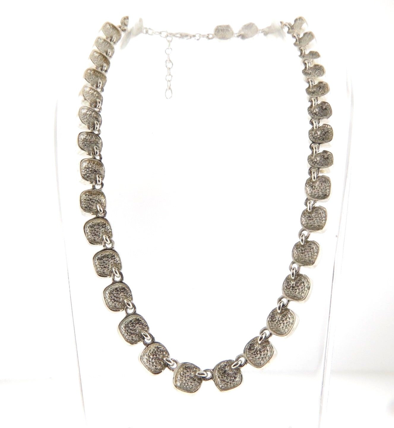 Anne Klein Enamel Necklace Choker 8 mm 16-17.5″