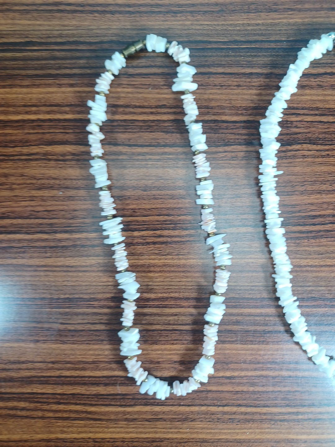 Hawaiian Faux Puka Shell Surfer Necklace Lot Of 2 Sea Beach Sand Sun Beauty