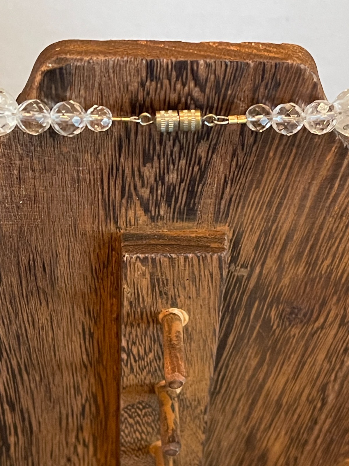 Antique Art Deco Rock Crystal Necklace Faceted Beads 31″ long 124.2g Flapper