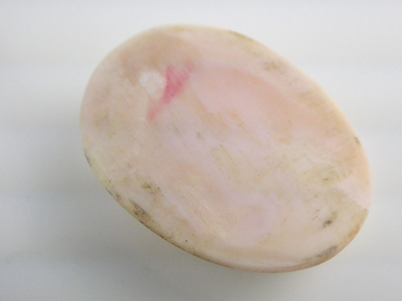 Vintage Loose Hand Carved Conch Shell Cameo Woman w Grape Leaves 39mm x 29mm 14g